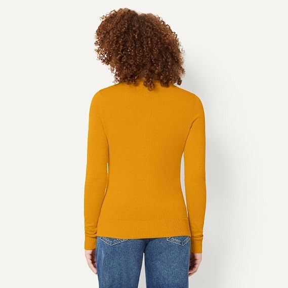Mustard Yellow Cardigan Sweater image 3